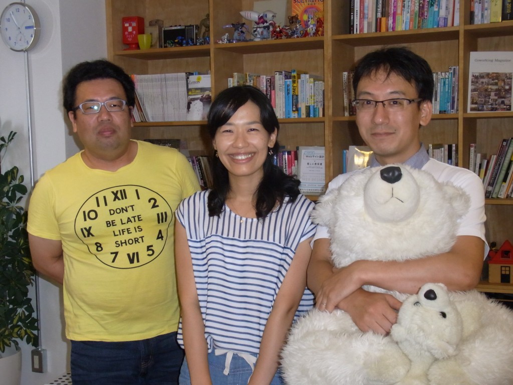 JUSO Coworkingの運営者深沢 周代さん、深沢 幸治郎さん、金子さん